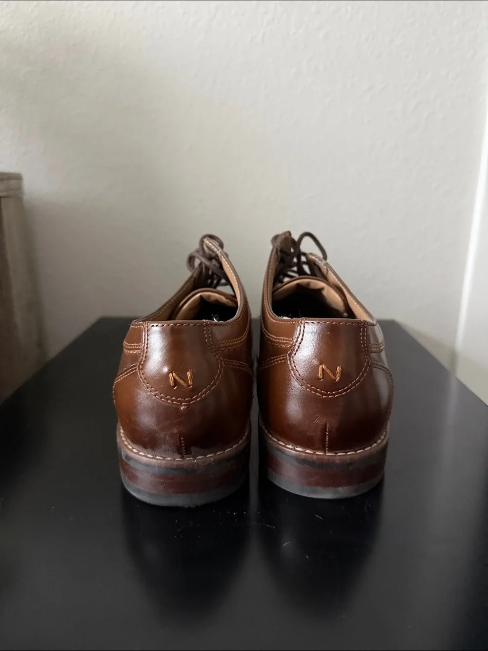 Calderone Plain Toe Oxfords “Cognac”